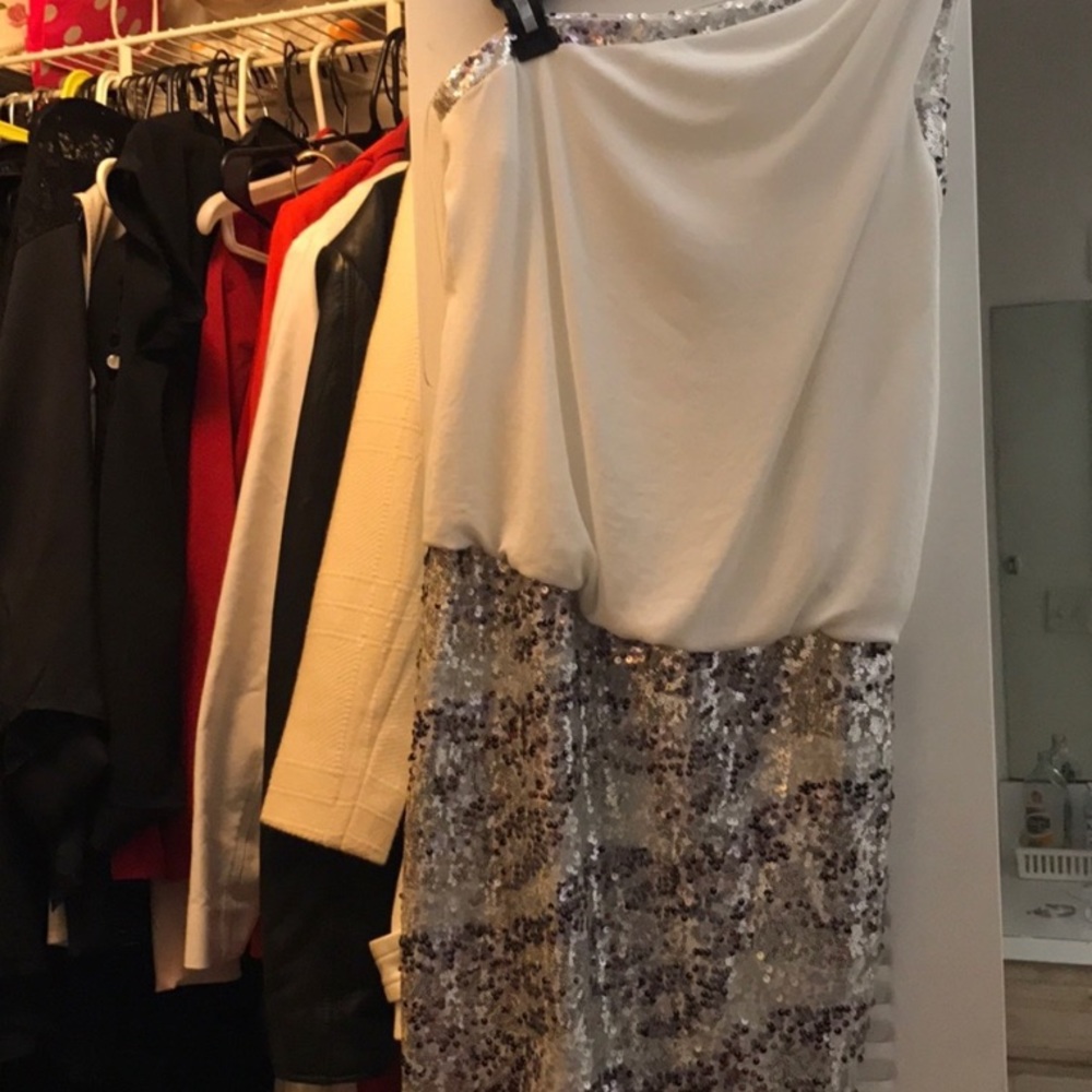 White sequin dress - used 2